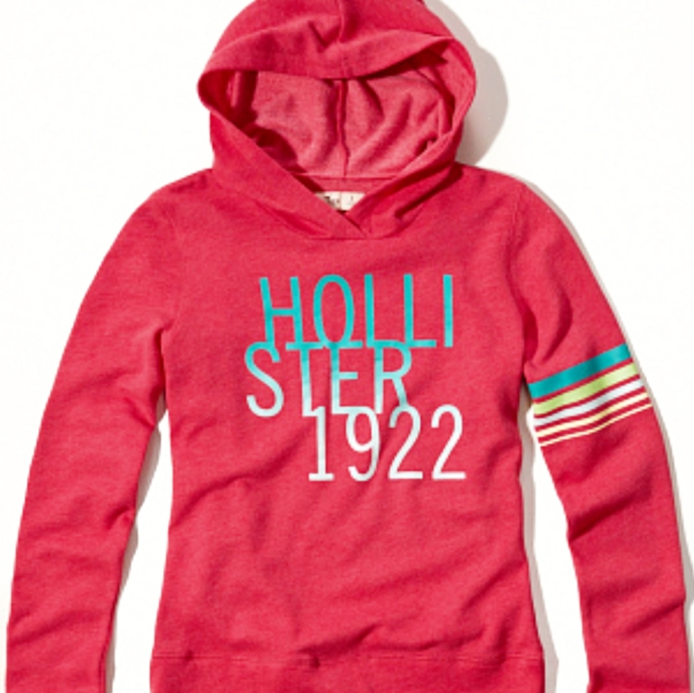Hollister Pink Pullover Hoodie